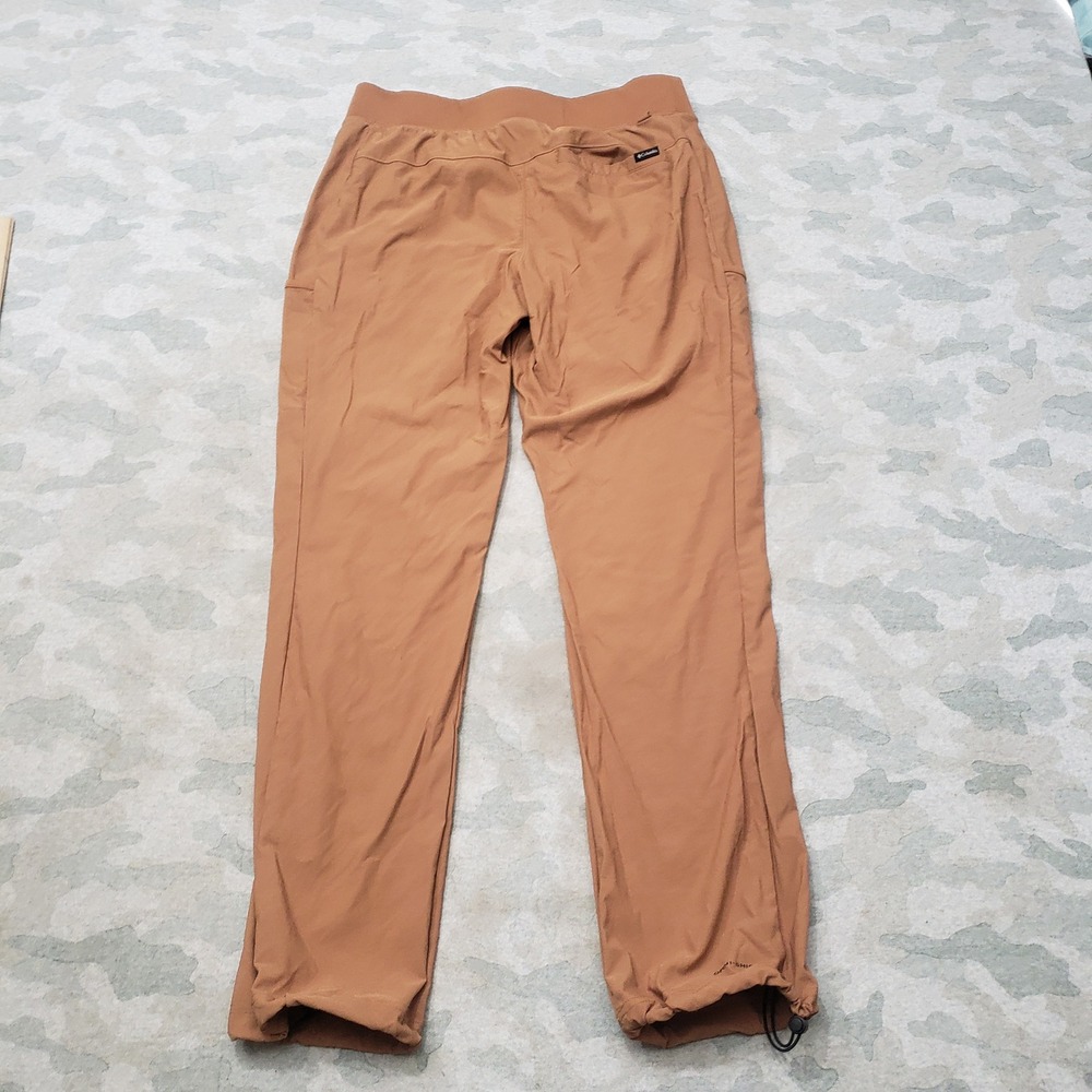 Columbia Hiking Pants Womens Medium Brown Pockets Pull On Outdoors Travel Camp - Picture 8 of 11